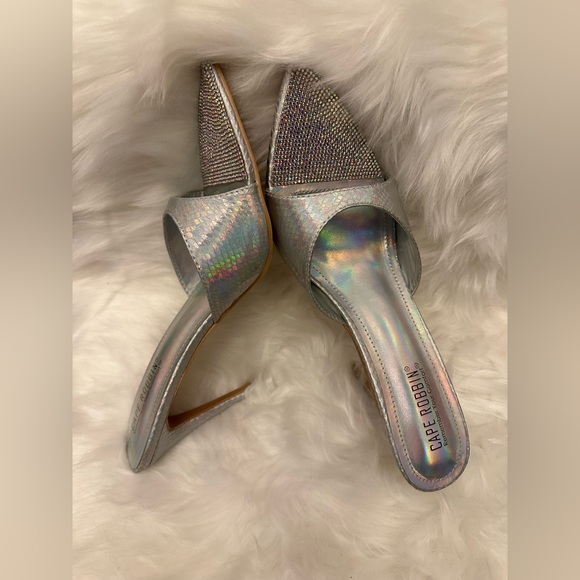Women’s Heels Slippers By Cape Robbin. Pointed toe with Glitter Gem 💎 Stones - Picture 9 of 9